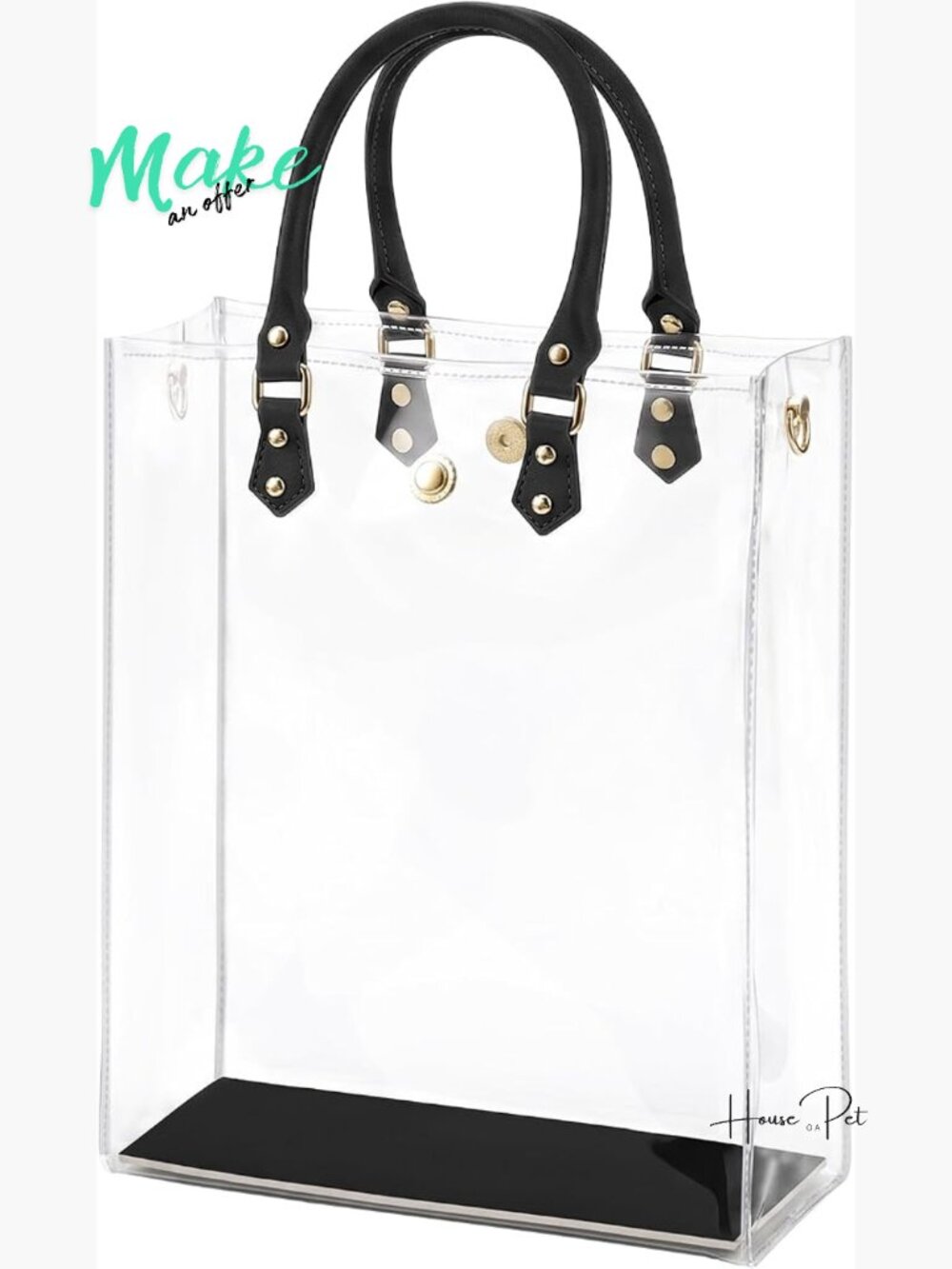 Clear TPU Tote Bag DIY Kit - Luxury Paper Bag Purse Making Kit with Faux